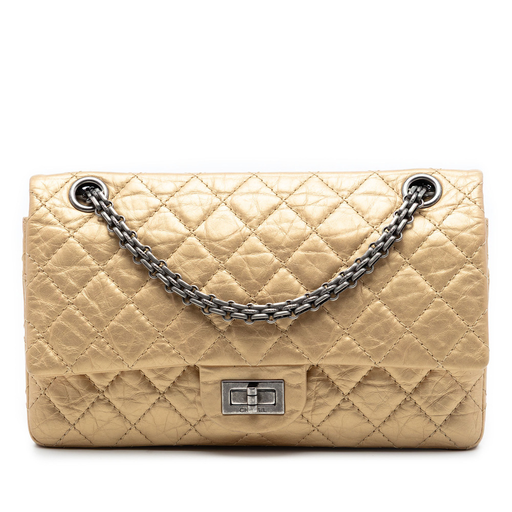Pre-Loved Chanel Quilted Aged Calfskin Reissue 2.55 Double Flap 225